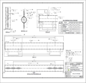 ASU Plant - Design of Lifting Beams for  Cooling Tower Main Column  Argon Column  Pipe Rack